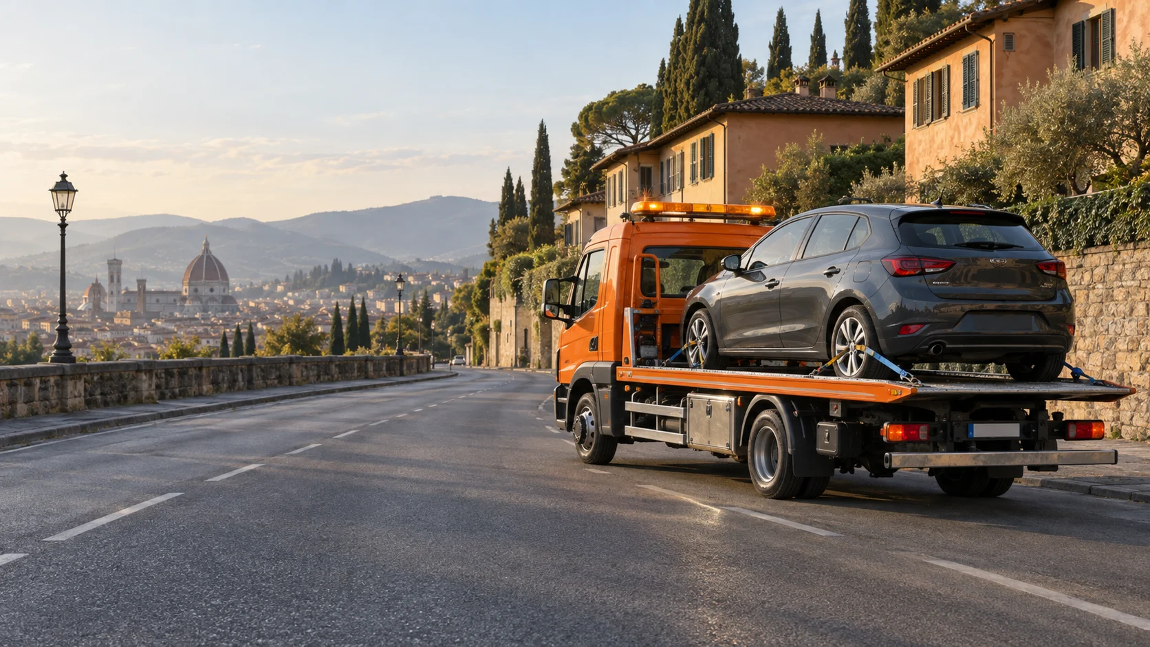 Carroattrezzi e operazioni di recupero su strada